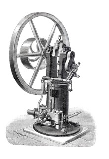 Gas engine.