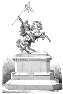 Equestrian statue of William the Conqueror.
