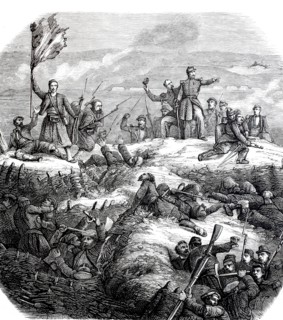 Storming of the fortifications on Malakov Hill.