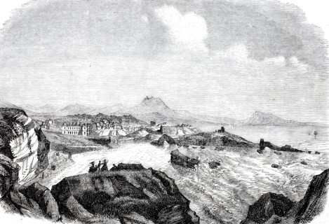 View of Biarritz from the lighthouse.