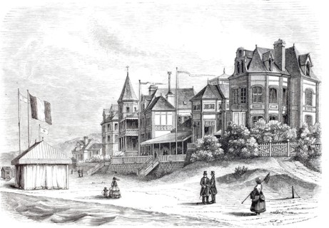 View of the beach.