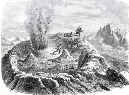 The Antuco volcano in Chile.