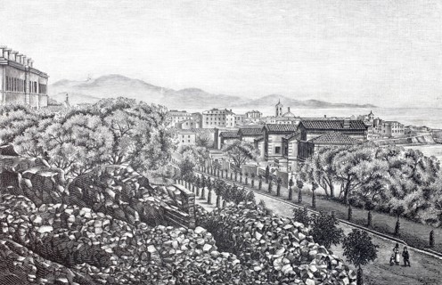 View of the city of Ajaccio.