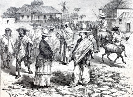 Street scene in Honda on the Rio Magdalena.