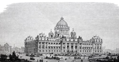 Award-winning design for the Reichstag building by Professor Thierlich.