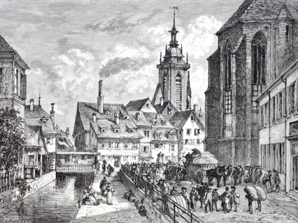 The Corn Market in Colmar.