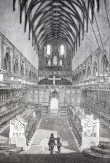 Interior, choir stalls, Maulbronn Monastery Church.