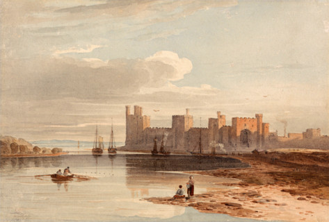 Caernarfon Castle in 1840