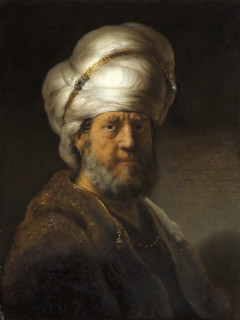 Man in oriental clothing