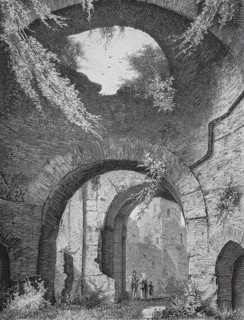 The ruins of the Baths of Caracalla.