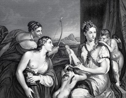 The Equipping of Cupid by Venus and the Graces.