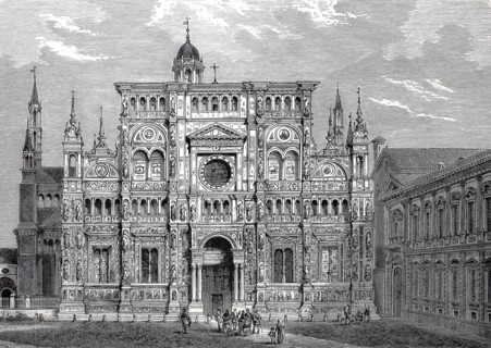 Facade of the Church of Madonna delle Grazie.