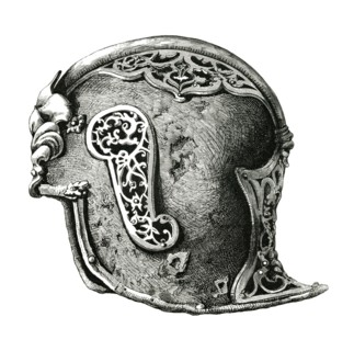 A sallet. also called a salade or sallet war helmet. a late medieval helmet type that evolved in