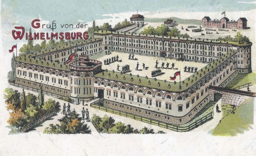 The Wilhelmsburg in Ulm in 1904. Baden-Württemberg. Germany. Historical. digitally restored