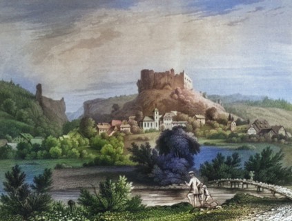 Streitburg Castle Ruins. Streitberg. remains of a high medieval aristocratic castle above the