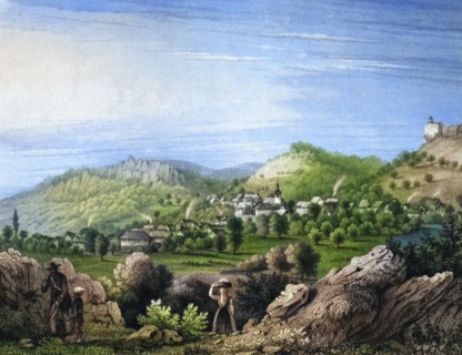 Muggendorf. climatic health resort. around 1850. Franconian Switzerland. Forchheim district. Upper
