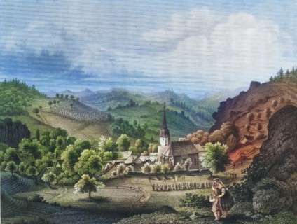 Obertruppach. Obertrubach. around 1850. Franconian Switzerland. Forchheim district. Upper Franconia