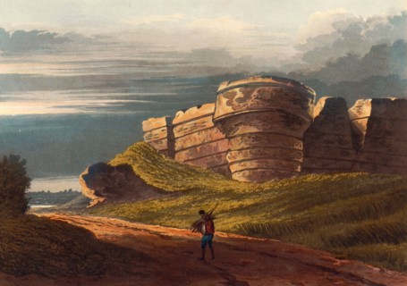 Burgh Castle. site of one of nine Roman forts on the Saxon Shore built in England around the 3rd