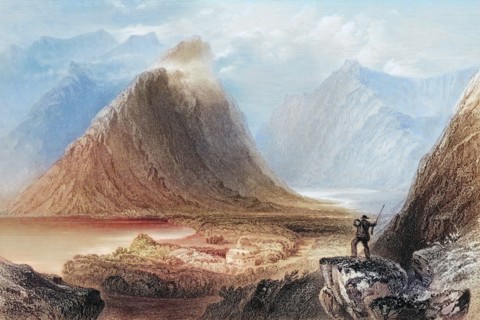 Delphin Lodge. Ireland. from The Landscape and Antiquities of Ireland. 1841. digital reproduction