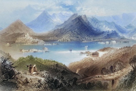 Glengariff. County Cork. Ireland. from The Landscape and Antiquities of Ireland. 1841. digital