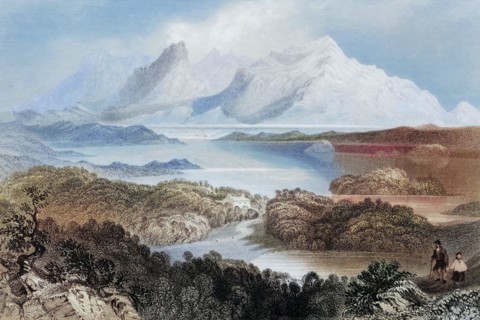 Garromin. Connemara. Ireland. from The Landscape and Antiquities of Ireland. 1841. digital
