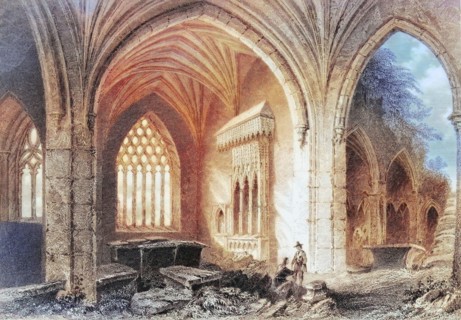 Interior of Holy Cross Abbey. County Tipperary. Ireland. from The Scenery and Antiquities of