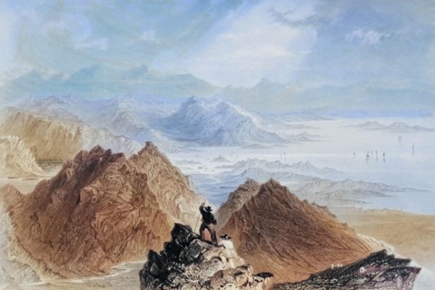 Scene from Sugarloaf Mountain. Bantry Bay. Ireland. from Landscape and Antiquities of Ireland. 1841