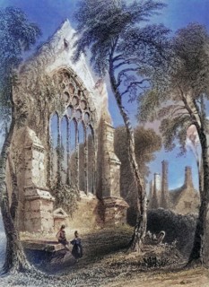 Youghall Abbey. County Cork. Ireland. from The Scenery and Antiquities of Ireland. 1841. digital