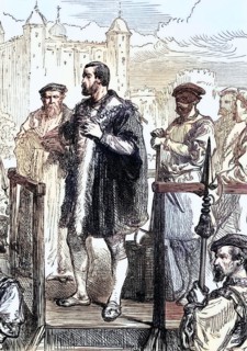 The execution of Edward Stafford. 3rd Duke of Buckingham (1478 to 1521). following his arrest for