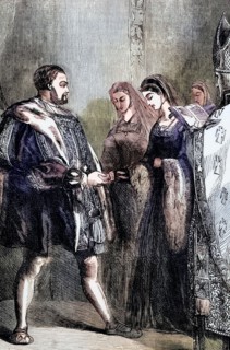 The wedding of Henry VIII to Catherine Parr. the last of his six wives. on July 12. 1543. She was