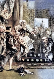 The dismissal of the Earl of Murray and Abbot of Kilwinning by Queen Elizabeth I after he had taken