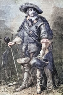 Oliver Cromwell (1599 to 1658) was an English military and political leader who was sworn in as