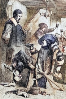 Hugh Macmahon reveals to Owen O'Connolly the plan for the 1641 rebellion. which included the