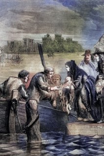 The escape of Queen Mary. the second wife of King James II of England. James II. (14 October 1633 –