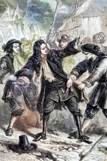 The fugitive King James II of England (October 14. 1633 – September 16. 1701) was ambushed by local