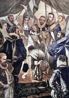 Elizabeth I of England knighted Sir Francis Drake in 1581. He was an English captain. privateer.
