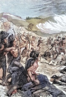 The death of General Edward Braddock. a British soldier and commander-in-chief of the 13 British
