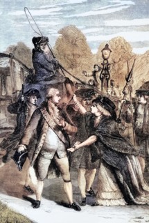 The assassination attempt on King George III in 1786 by the mentally ill Margaret Nicholson; the