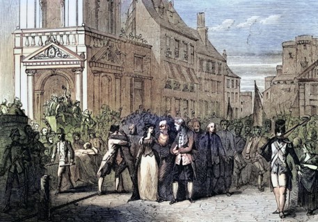 The first day of freedom after the storming of the Bastille in Paris. France. on the morning of