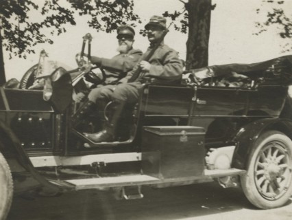 Frederick Johnson in the car.