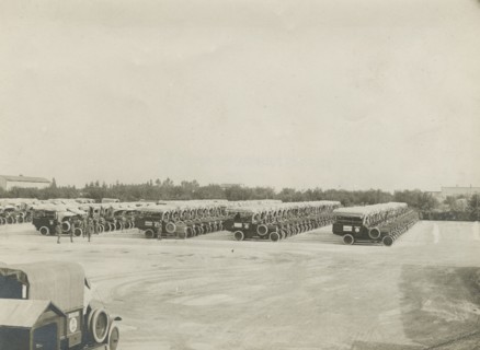 The Caravan's trucks in Riva del Garda.