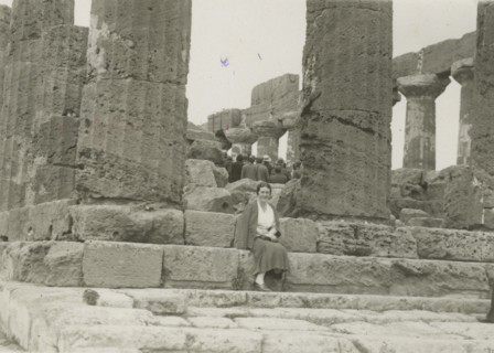 At the Temple of Juno in Agrigento.