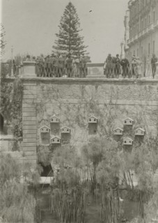 At the Aretusa Fountain in Ortigia.  Syracuse. 
	
		1924
