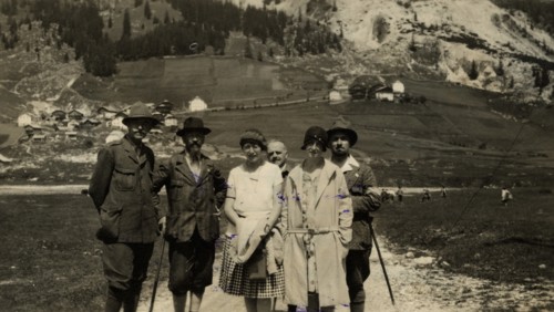 Tourists in Corvara.  June 29th 1929.