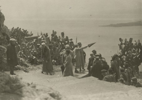 Walk along the coast in Castelmola. 
	
		1924