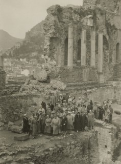 At the Taormina theatre. 1924