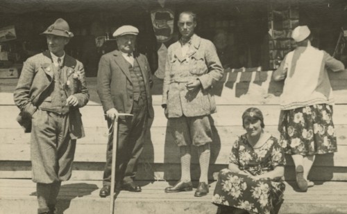 IX Touring Club Italiano Campsite in the Brenta Group: some participants. 1930