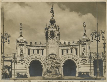 Milan Exhibition 1906: Main entrance building. 1906