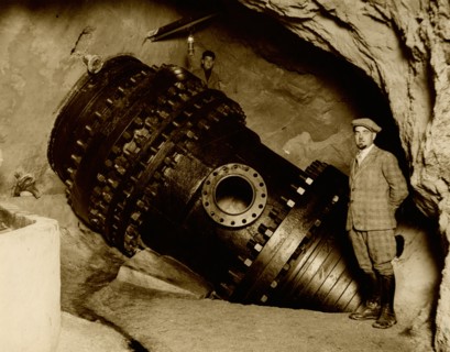 The penstock of the Mese hydroelectric power plant