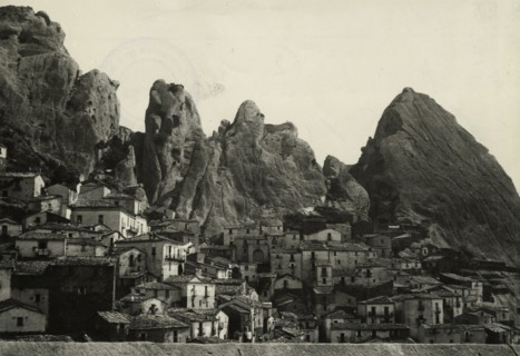 View of Pietrapertosa with the Lucanian Dolomites